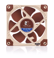 Noctua NF-A8 PWM Kompiuterio aušinimo sistema Kompiuterio korpusui Ventiliatorius 8 cm Rusvai gelsvas, Ruda