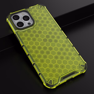 Honeycomb Case броневой чехол с TPU бампером для iPhone 13 Pro Max зелёный