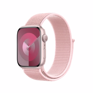 Sportinis nailoninis dirželis Crong Nylon, skirtas Apple Watch 38/40/41/42 mm, pudrinės rožinės spalvos