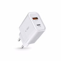 Tech-Protect C30W įkroviklis USB-C PD 30W / USB-A QC 3.0 - baltas