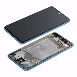 LCD screen Samsung A725/A726 A72 4G/5G with touch screen with frame Blue original (service pack)
