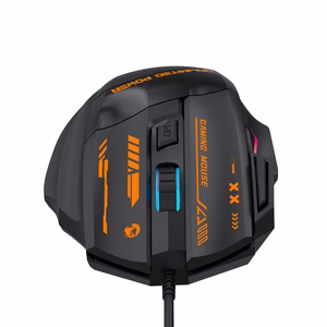 Wozinsky WMGK-1179W laidinė optinė žaidimų pelė, 7200 DPI, su apšvietimu, juoda