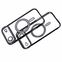 Dėklas telefonui (m) Bling Magsafe Case for Iphone 17 Air - juodas