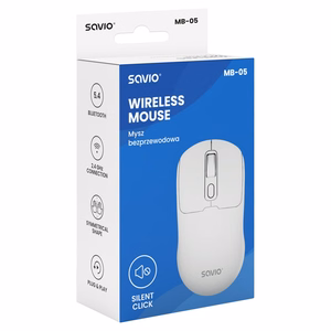 Savio MB-05 kompiuterio pelė Universalus Abiems rankoms „Bluetooth“ 1600 DPI