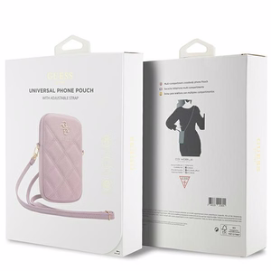 Guess krepšys GUWBZPSQSSGProžinis/pink Zip Quilted 4G