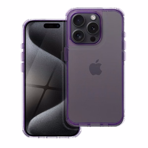 MATRIX skaidrus dėklas telefonui IPHONE 16 šviesiai violetinis