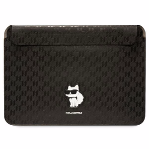 Karl Lagerfeld Saffiano Monograma Choupette dėklas 14" nešiojamam kompiuteriui - juodas