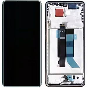 LCD ekranas Xiaomi Redmi Note 14 Pro 5G su lietimui jautriu ekranu su rėmu Midnight Black originalus (service pack)