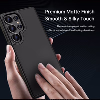 Rock Guard Touch Matte Series dėklas telefonui Samsung Galaxy S25 juodas