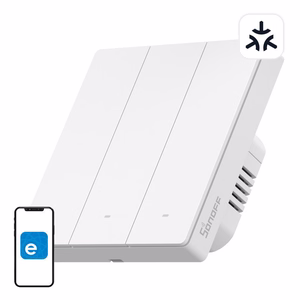 SONOFF M5-3C-86W WiFi Matter išmanusis sieninis jungiklis (3 kanalai)