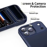 Tech-Protect MagMat dėklas telefonui iPhone 17 Pro - matinės tamsiai mėlynos spalvos