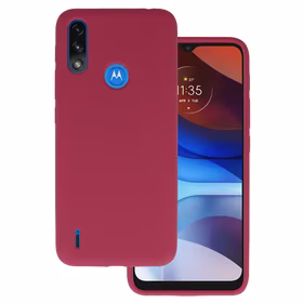 Silikoninis Lite dėklas Motorola Moto E7 Power/E7i Power (m) - bordo (m)