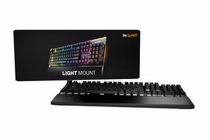 be quiet! Light Mount Silent Tactile US ANSI žaidimų klaviatūra USB QWERTY US English juoda