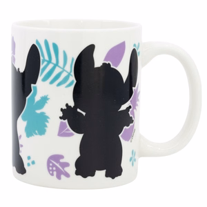 Disney Stitch & Angel spalvą keičiantis keraminis puodelis dovanų dėžutėje, 325 ml