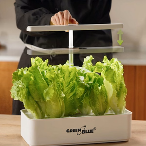 „GreenBlue“ išmanioji kambarinių augalų auginimo sistema, SMART vazonas, 4 l talpos, 12 augalams, visų spektro LED lemputės, GB133
