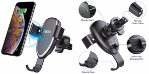 Car Phone Mount CHOETECH, with wireless charging function, 10W