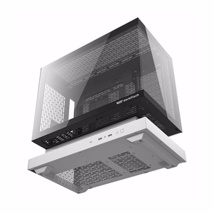 Darkflash F1 kompiuterio korpusas (baltas) + 6 ARGB ventiliatoriai