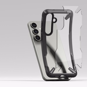 Ringke Fusion X dėklas telefonui Samsung Galaxy S25+ - juodas