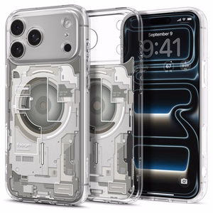Spigen Ultra Hybrid MagSafe Zero One dėklas iPhone 18 Pro / 17 Pro, titano spalvos