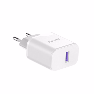 Dudao A20EU USB-A 18W sieninis įkroviklis - baltas + USB-A - USB-C kabelis