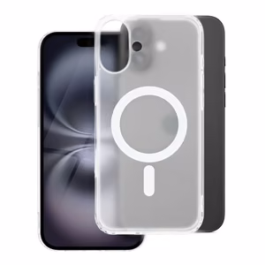 Чехол для iPhone 15 PLUS Frost Mag Cover совместим с MagSafe прозрачный матовый