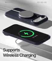 Dėklas Mercury Pure Magsafe Silicon Case Apple iPhone Air tamsiai mėlynas