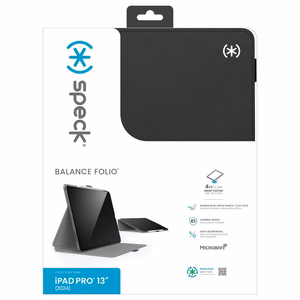 Speck Balance Folio dėklas, skirtas iPad Pro 13 colių M5 (2025) / iPad Pro 13 colių M4 (2024), juodas