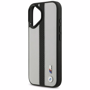 BMW M Perforuoto Dryžio Logotipas Magnetinis Dėklas telefonui iPhone 17 - pilkas