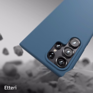 Etteri silikoninis dėklas telefonui Samsung Galaxy S24 Ultra tamsiai mėlynas