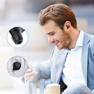 Bluetooth laisvų rankų įranga Joyroom JR-TL1 Pro juoda (Bluetooth 5.1 / atspari vandeniui IPX7)