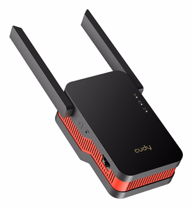 Cudy RE3000 – Gigabit Wi-Fi ryšio stiprintuvas, juodas / raudonas