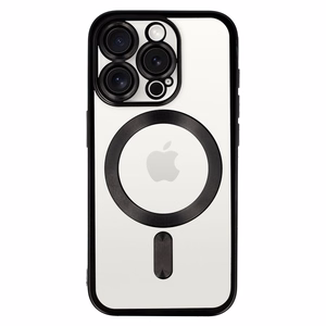 Metalinis magnetinis dėklas telefonui Iphone 16 Pro juodas
