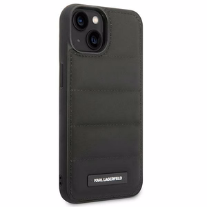 Karl Lagerfeld Puffy Pailgas Logotipas iPhone 14 dėklas - juodas