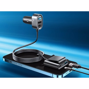 Įkroviklis automobilinis Joyroom (JR-CL05) (2xPD ; 2xQC3.0) (75w 1.5M) juodas
