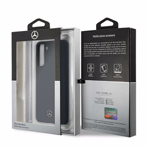 Dėklas telefonui Mercedes Silikoninis Line dėklas Samsung Galaxy S21 mėlynas