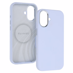 Liavec Silky Case with Metal Camera Frame for Iphone 17 blue