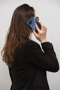 FORCELL F-PROTECT Mirage dėklas telefonui suderinamas su MagSafe IPHONE 15 Plus vandenyno marmuras