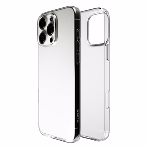 Puro 03 Nude Silikoninis dėklas iPhone 16 Pro Max - skaidrus