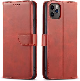 Dėklas Wallet Case Xiaomi Redmi Note 14 Pro 5G/Poco X7 raudonas
