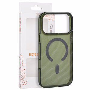„Tecto Shield Desert Mag“ dėklas, skirtas iPhone 17 Pro Max 6,9" / iPhone 18 Pro Max 6,9", tamsiai alyvuogių spalvos