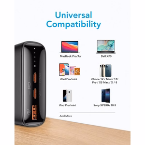 VEGER Išorinė baterija 20000 mAh PD QC3.0 5A 100W T100 (W2032C-100) juoda