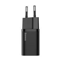 Baseus Super Si 1C greito įkrovimo įkroviklis USB Type C 30W Power Delivery Quick Charge juodas (CCSUP-J01)