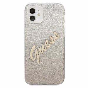 Guess GUHCP12SPCUGLSGO iPhone 12 mini 5.4" золотой/золотой жёсткий чехол Glitter Gradient Script