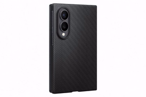 Samsung Galaxy Z Fold8 aramido pluošto magnetinis dėklas su 2 antirefleksinėmis plėvelėmis, juodas