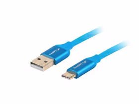 Lanberg CA-USBO-22CU-0005-BL USB kabelis 0,5 m USB 2.0 USB A USB C Mėlyna