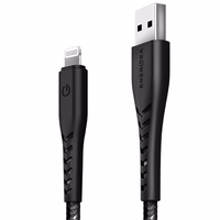 ENERGEA Laidas Nyloflex USB - LightningCharge and Sync C89 MFI 1.5m juodas/black