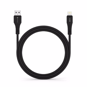 FORCELL F-ENERGY C343 kabelis USB A į Lightning 2,4A 12W Silicone 1 m juodas