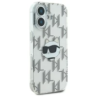 Karl Lagerfeld IML Choupette Head Electroplated Dėklas telefonui iPhone 16 - skaidrus