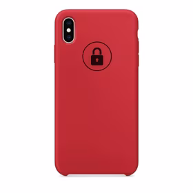 Dėklas "Silicone Case" skirtas iPhone Xs Max / Red Product / su įpakavimu