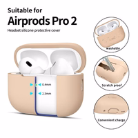Tech-Protect silikoninis dėklas Apple AirPods Pro 1 / 2 - smėlinis